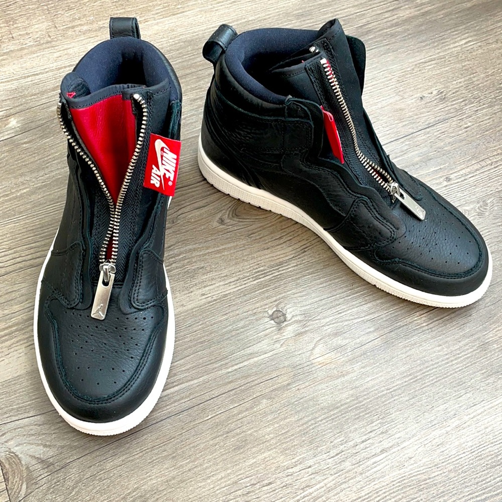 Black Air Jordan 1 High Zip